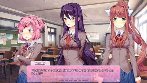 Doki Doki Literature Club! screenshot 1