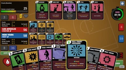 Clutchtime: Basketball Deckbuilder screenshot 1